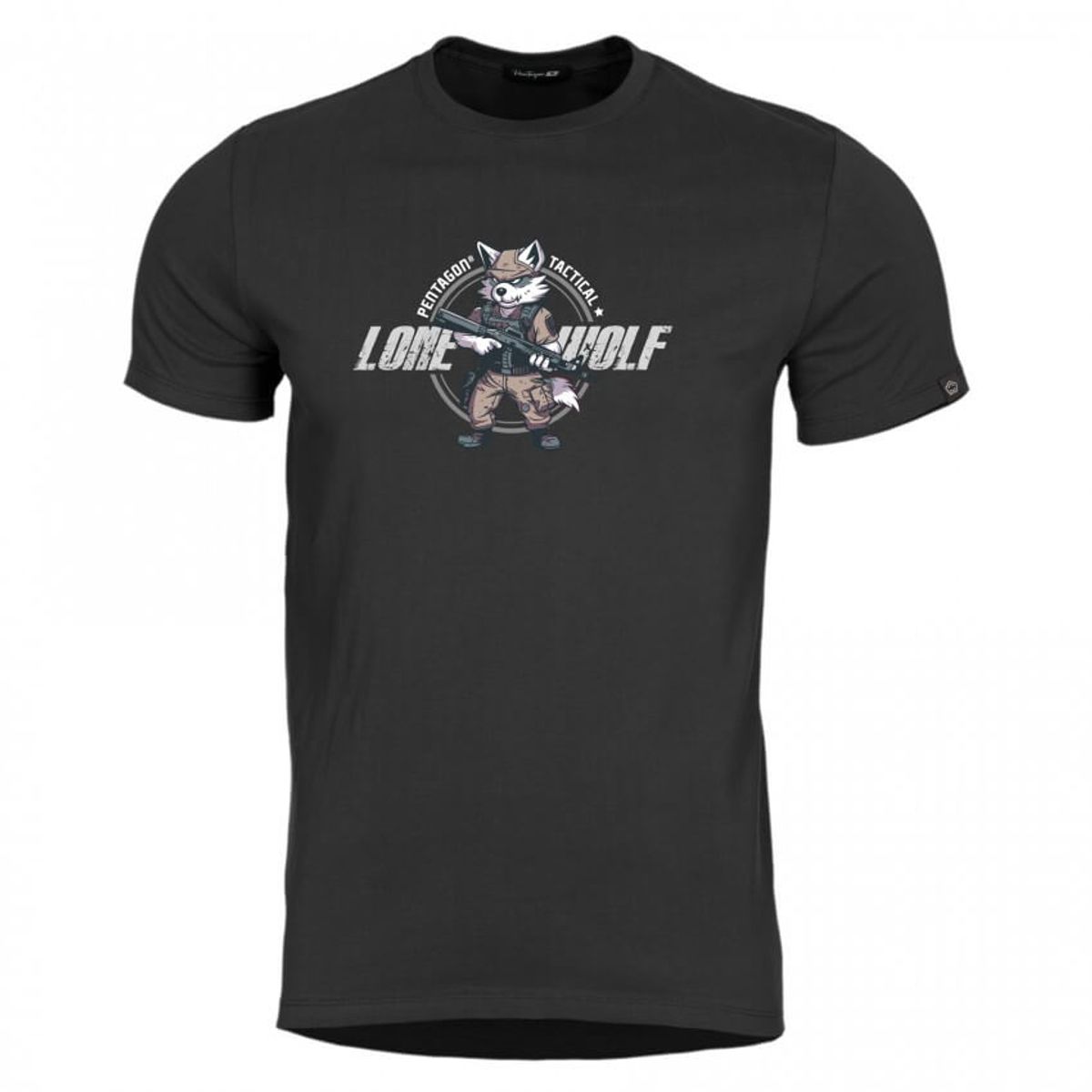 Pentagon Ageron T-Shirt, Lone Wolf Medium Sort