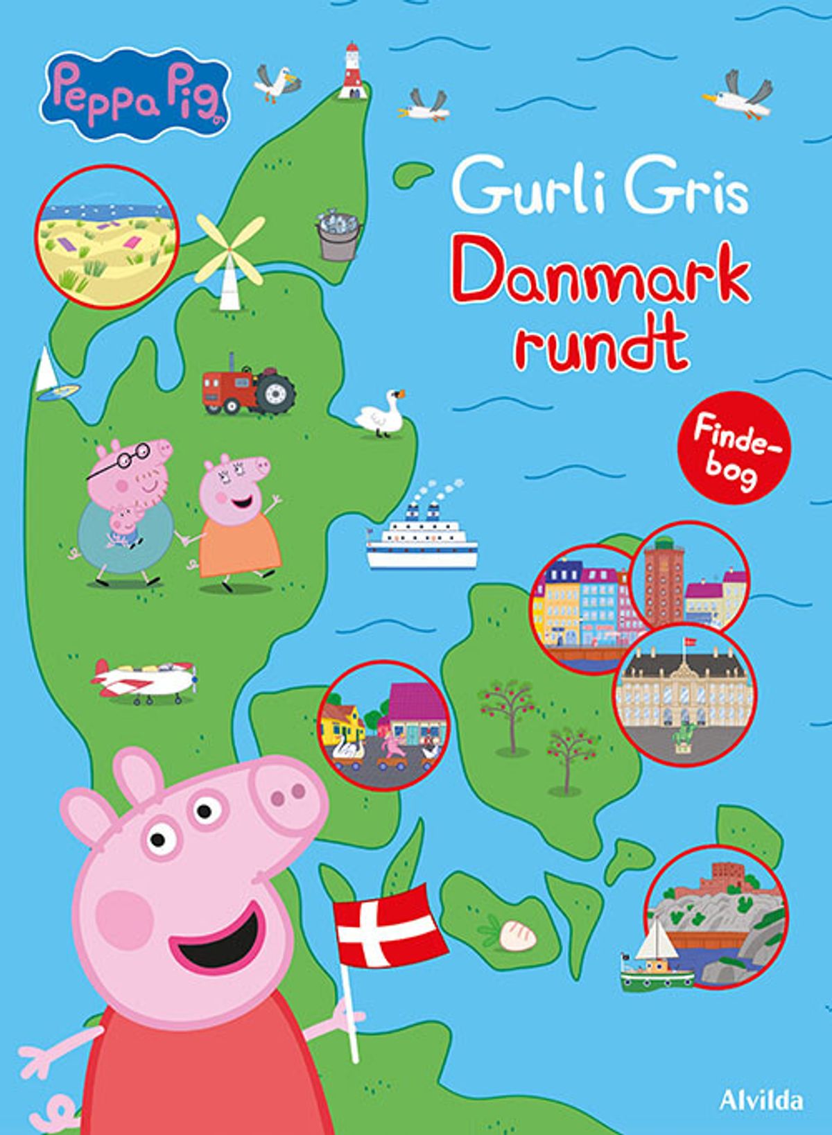 Peppa Pig - Gurli Gris - Danmark Rundt - Alvilda - Bog