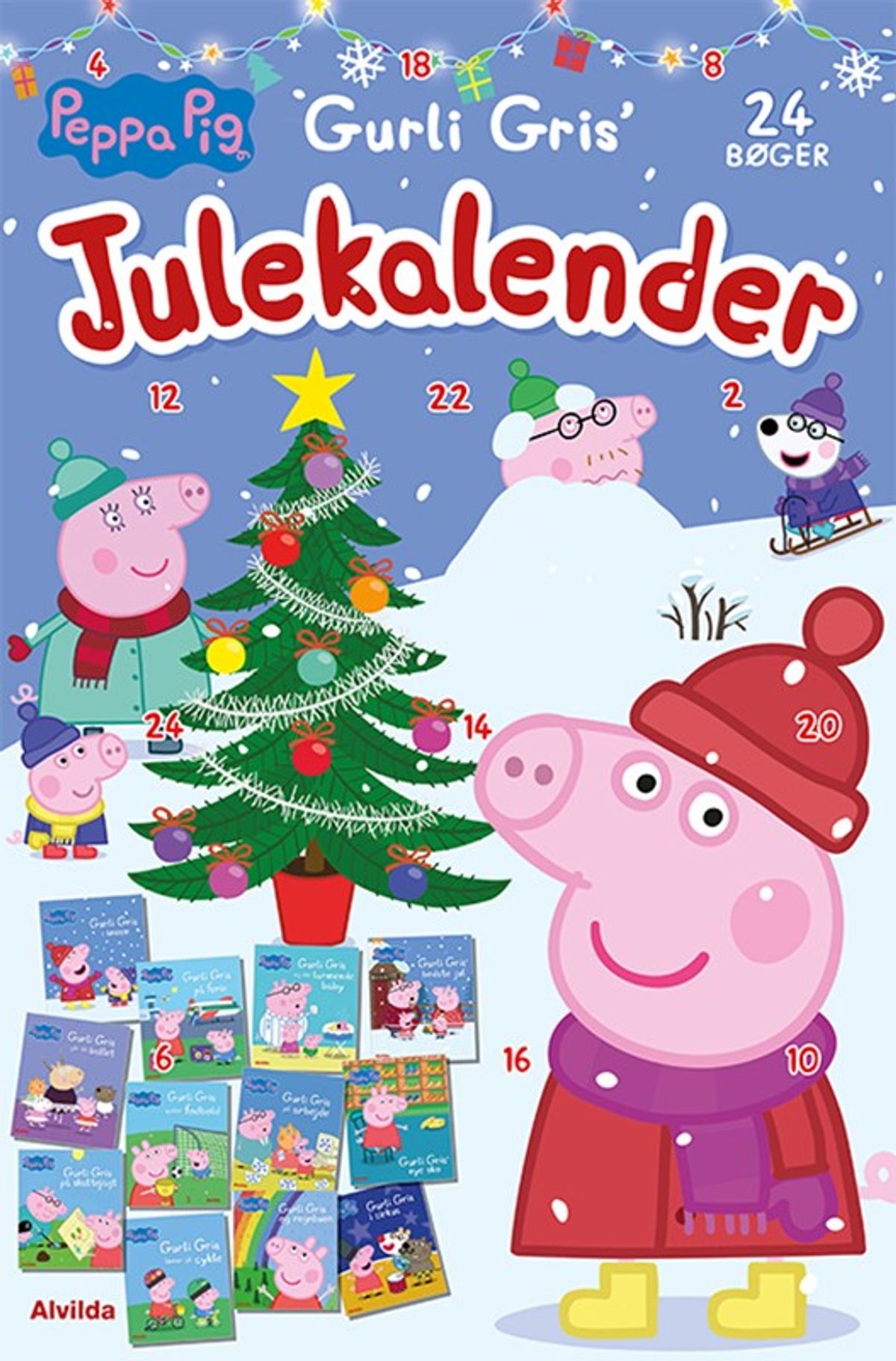 Peppa Pig - Gurli Gris' julekalender - med 24 billedbøger