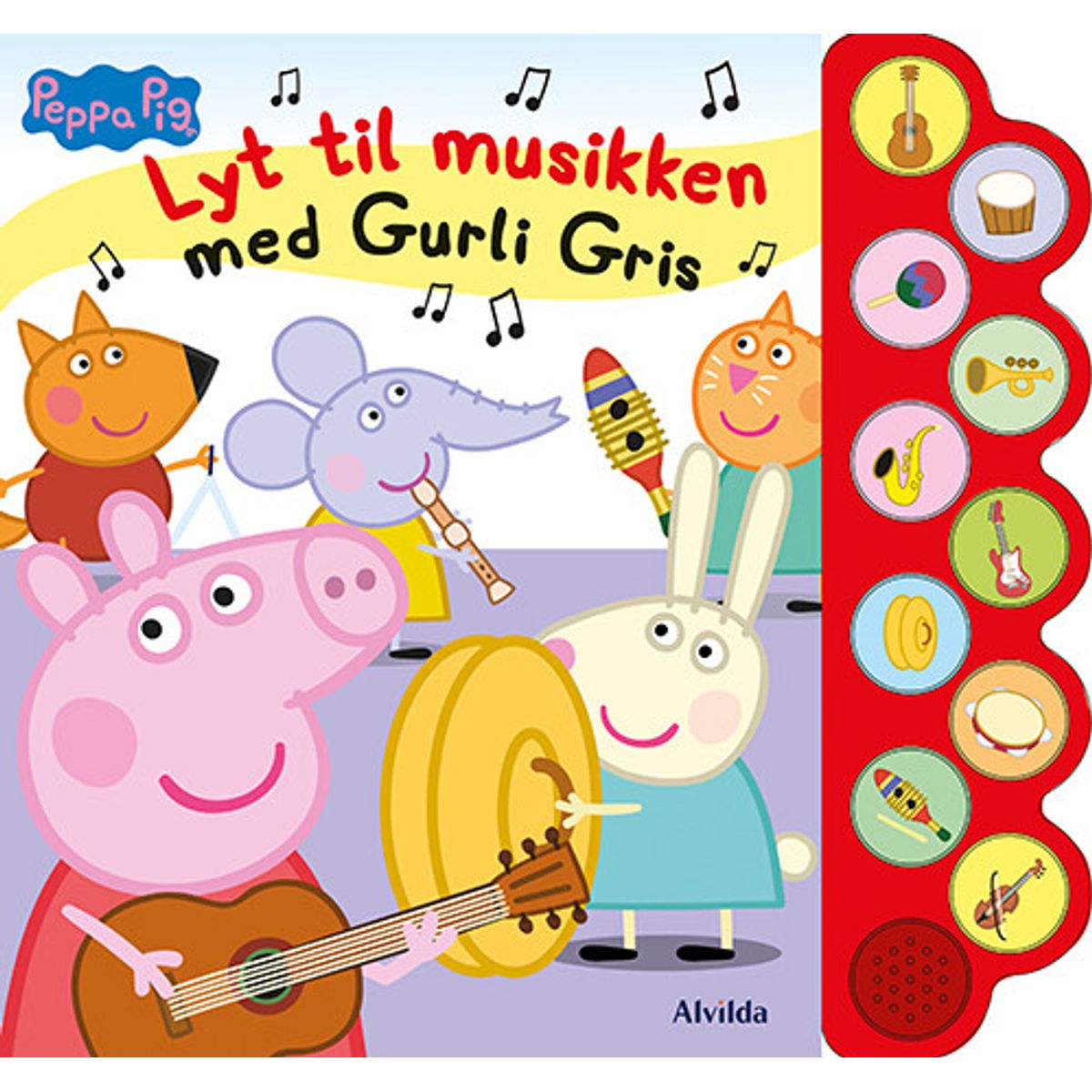 Peppa Pig - Lyt Til Musikken Med Gurli Gris (med 10 Supersøde Lyde) - Bog