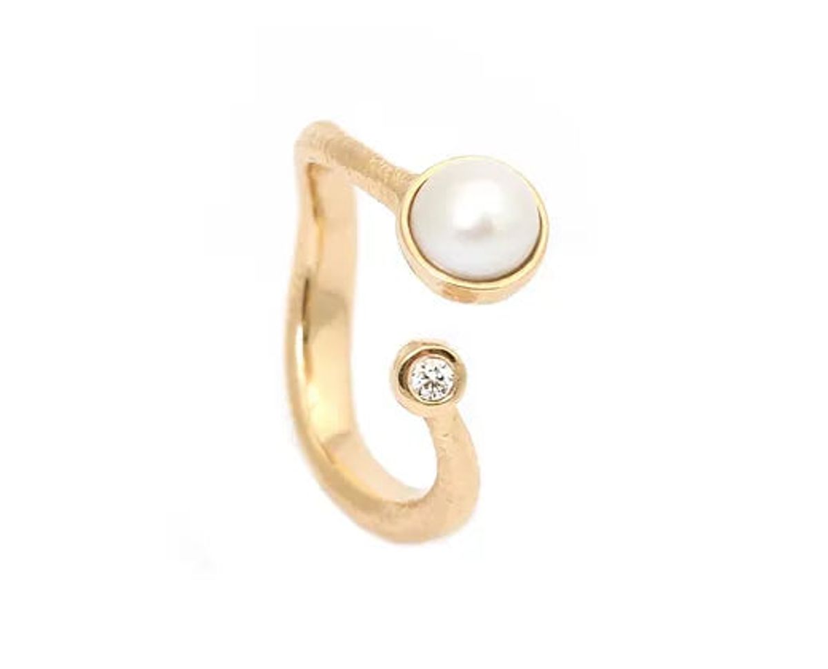 Per Borup - Ophelia ring med perle og brillant - 1129RX