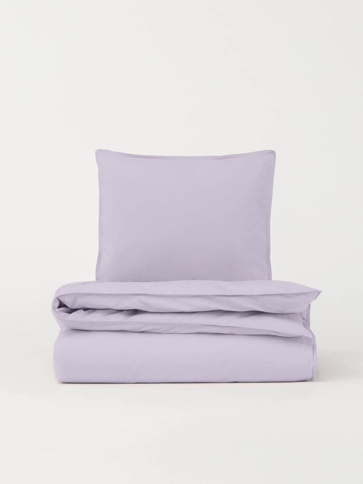 Percale Duvet Cover - Lavender Mist