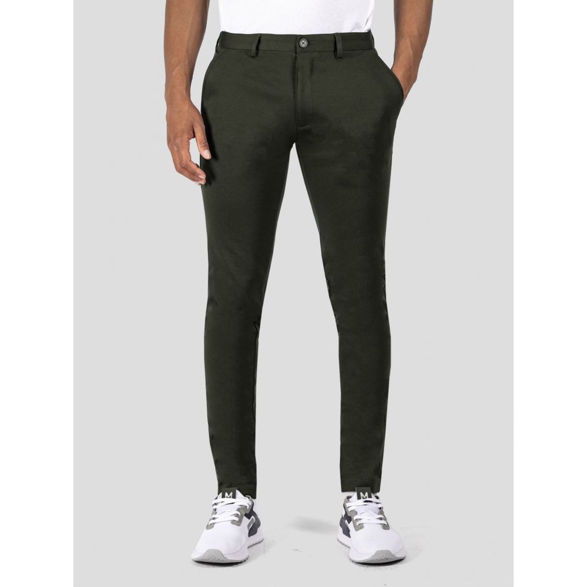 Performance pants i army - Herre - 26/30 - Stretch bukser