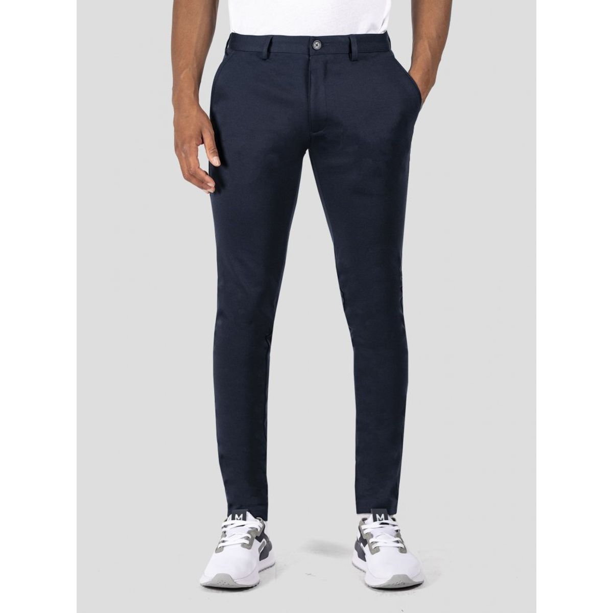 Performance pants i navy - Herre - 26/30 - Stretch bukser