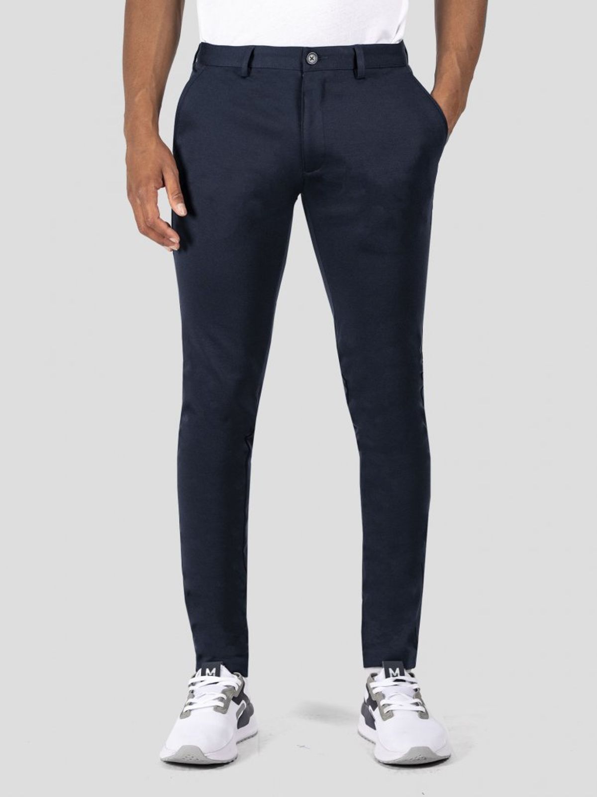 Performance pants i navy - Herre - 28/30 - Stretch bukser