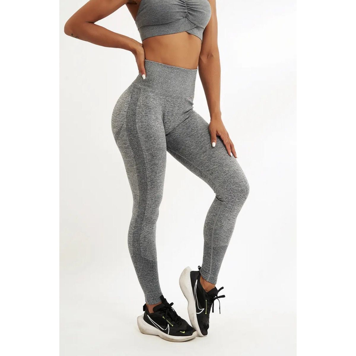 PERFORMANCEPRO scrunch leggings LightGreyMel - Small / LightGreyMel