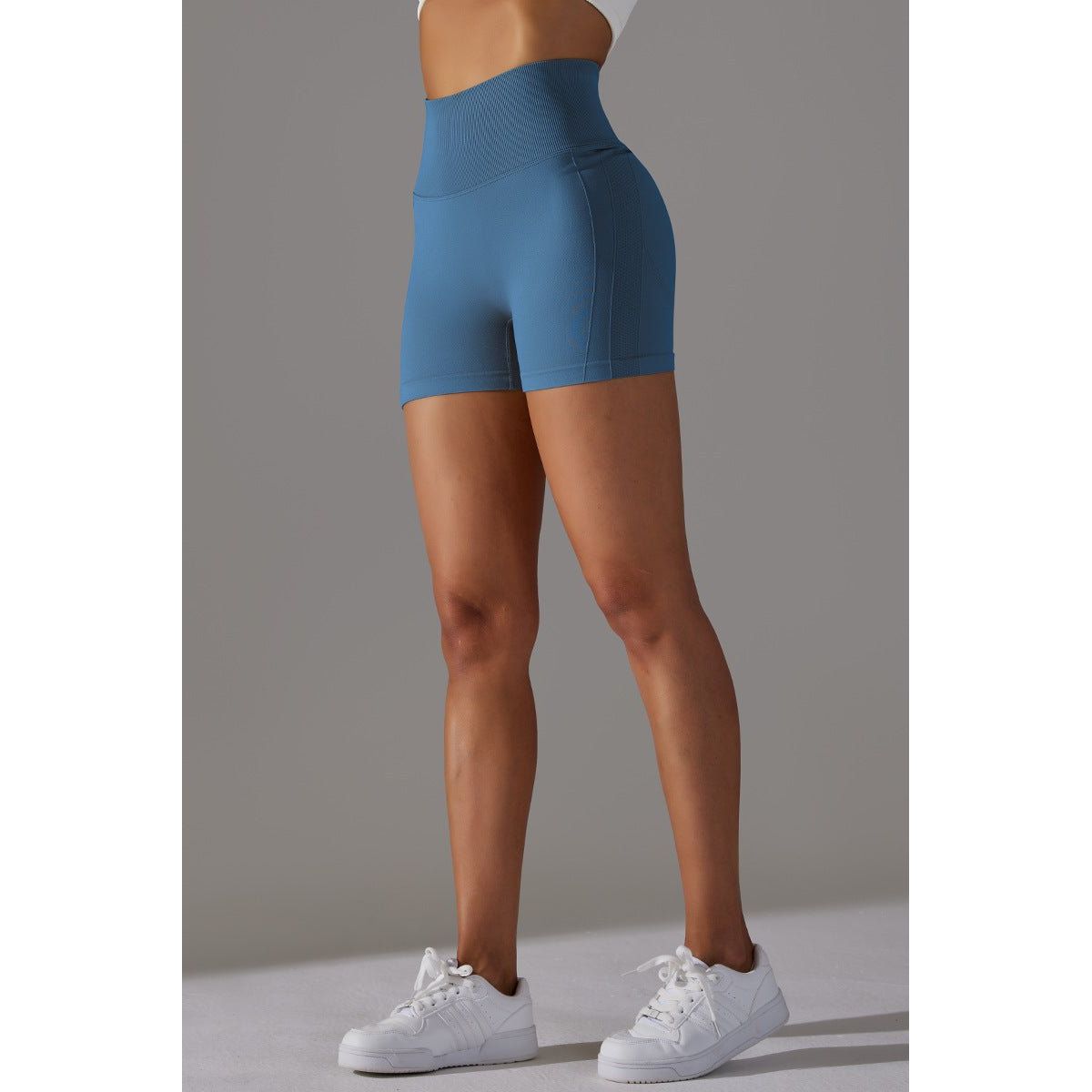 PerformancePro scrunch shorts AquaBlue - Medium / AquaBlue