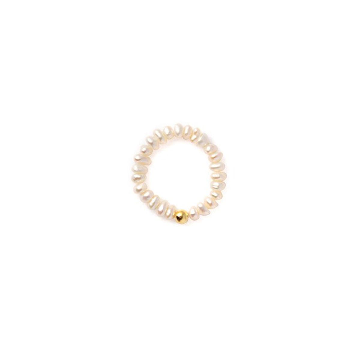 Perle fingerring - #PearlString - Onesize regulerbar størrelse - TILBAGE PÅ LAGER