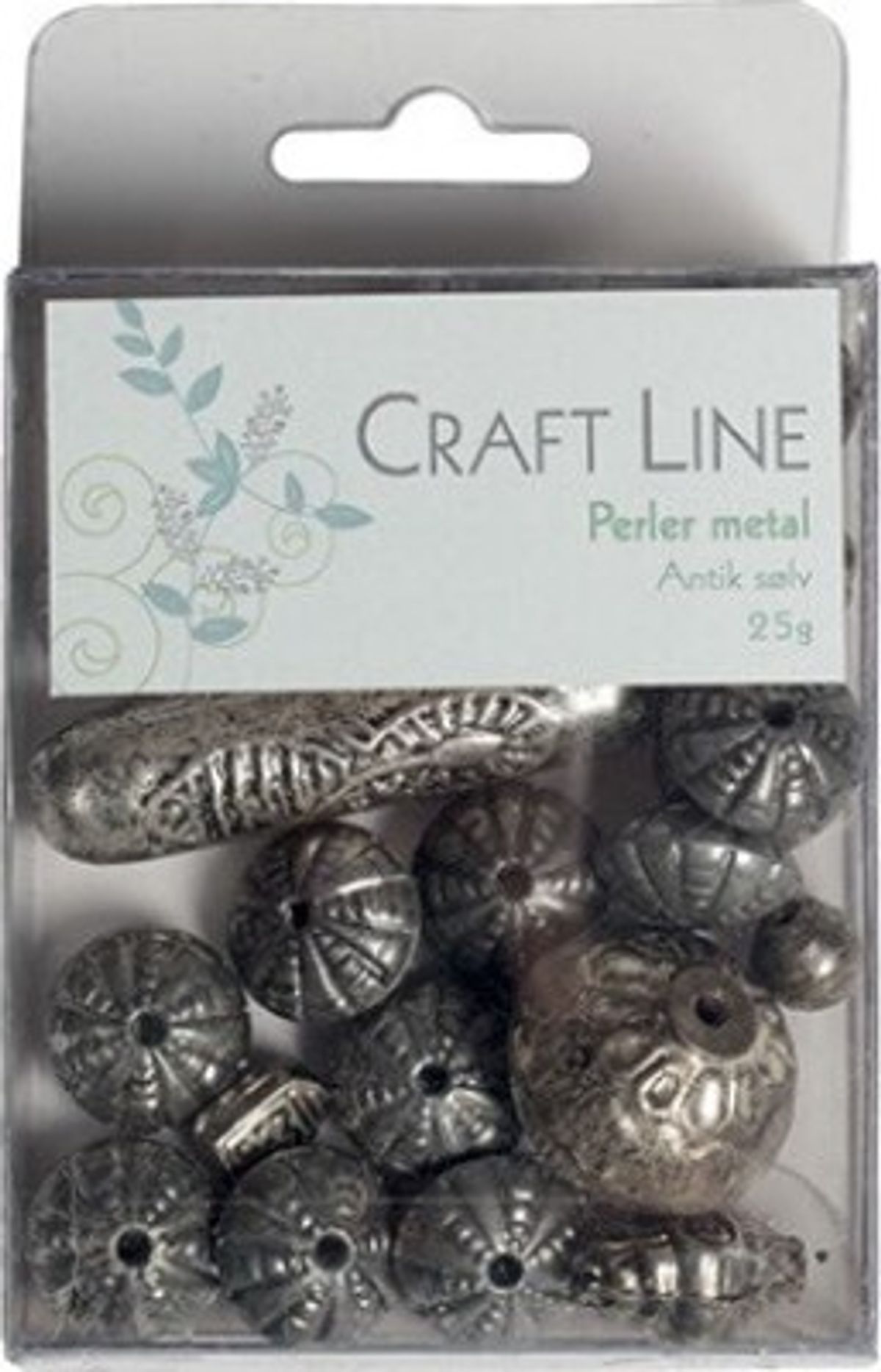 Perler Metal 25g Antik Sølv - Craft Line