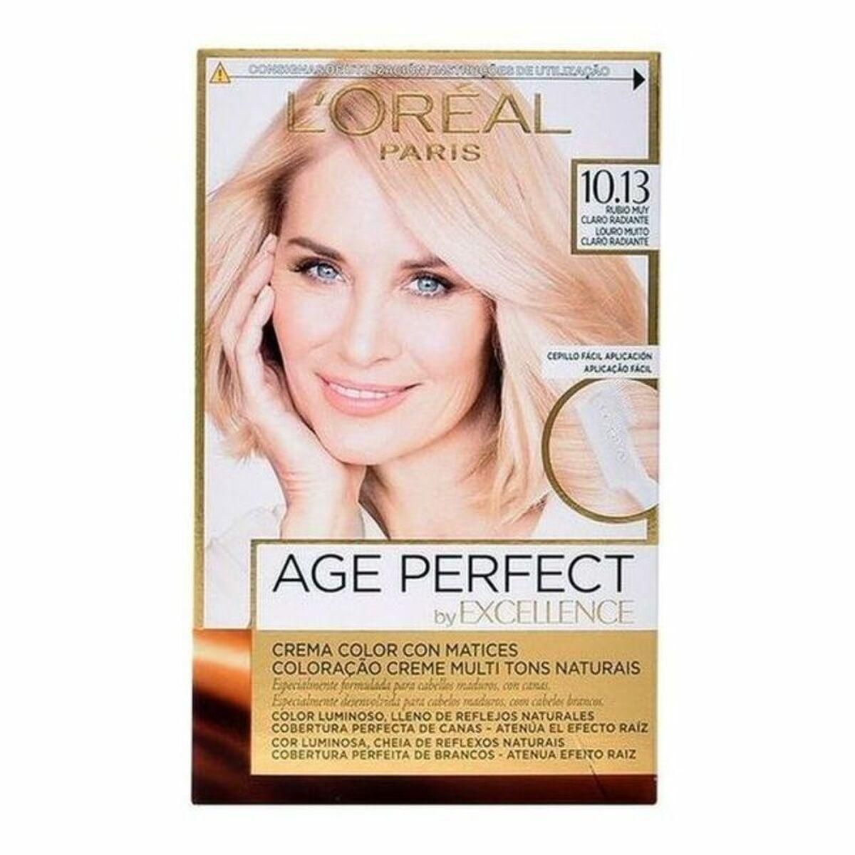 Permanent Anti-Age Farve Excellence Age Perfect L'Oreal Make Up Excellence Age Perfect Nº 9.0-rubio muy claro (1 enheder)