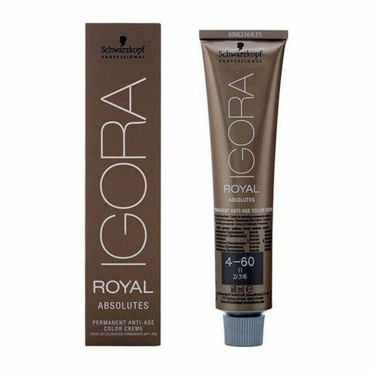 Permanent Anti-Age Farve Igora Royal Absolutes Schwarzkopf 4.04579E+12 Nº 4-60 Nº 4-60 60 ml