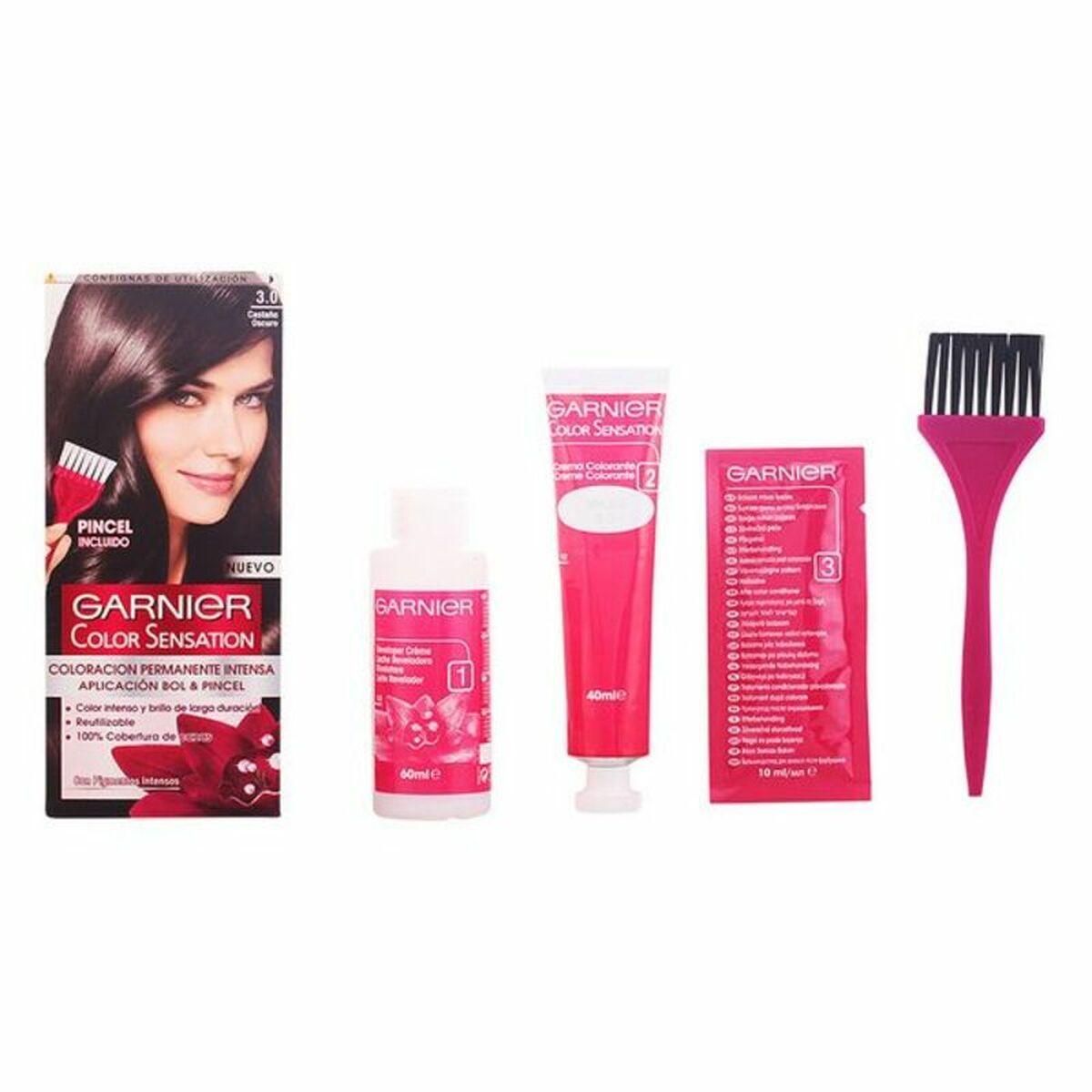 Permanent Farve Color Sensation 3 Garnier Color Sensation Mørk Kastanje 110 g