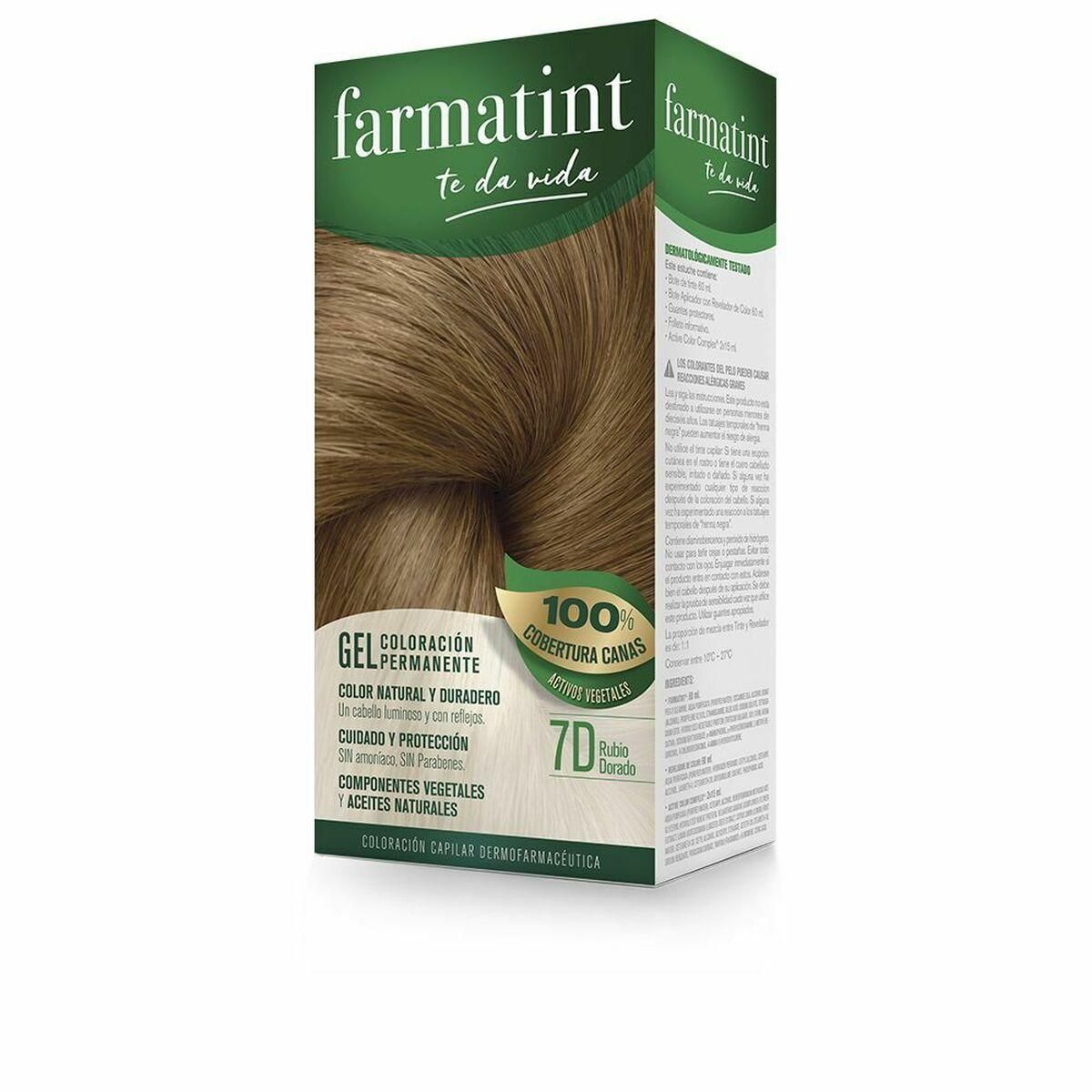 Permanent Farve Farmatint 7d-Rubio Dorado Gel