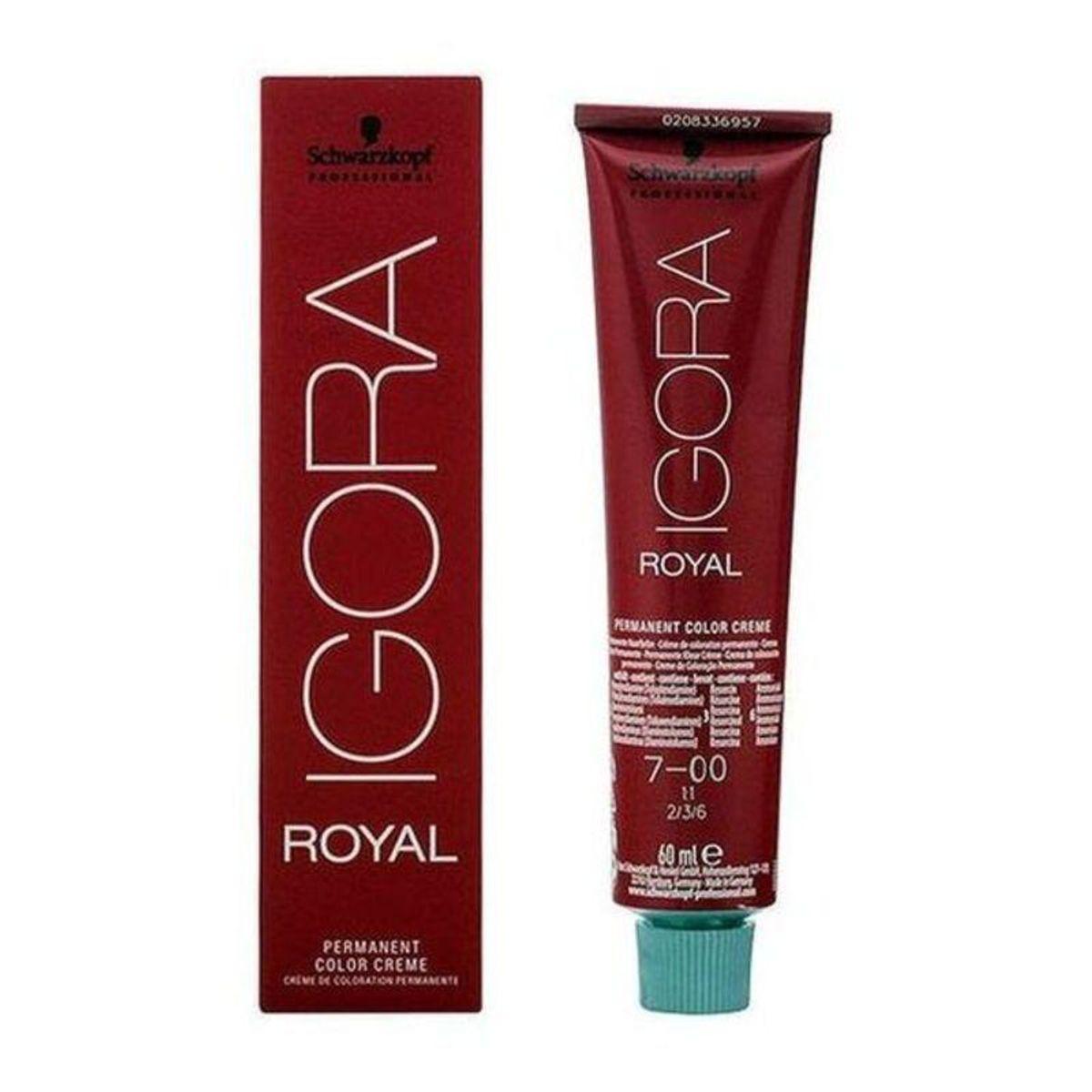 Permanent Farve Igora Royal Schwarzkopf Igora Royal 7-00 Nº 7-00 Nº 9.0-rubio muy claro Nº 8.0-rubio claro 60 ml