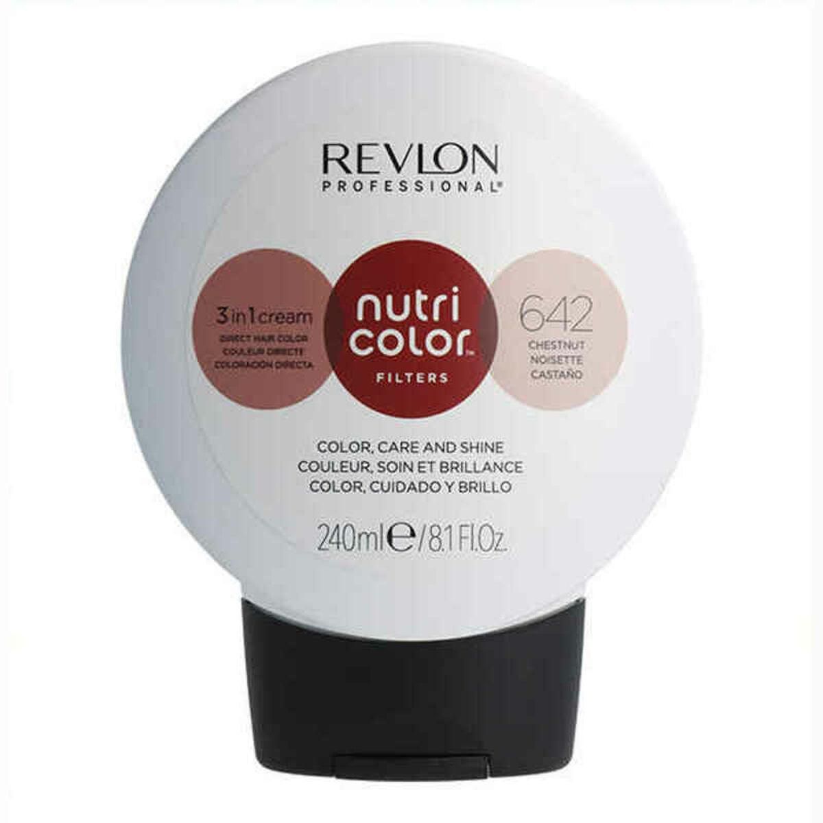 Permanent Farve Nutri Color Revlon 642 Kastanje (240 ml)