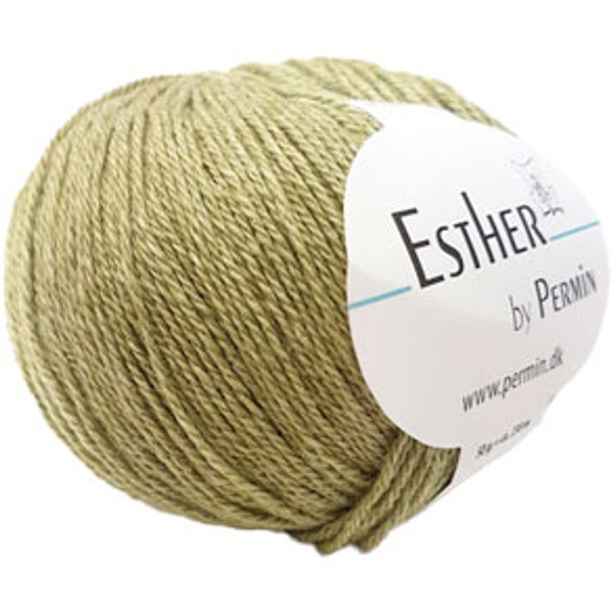 Permin Esther Garn - fv 883422 Støvet Lime