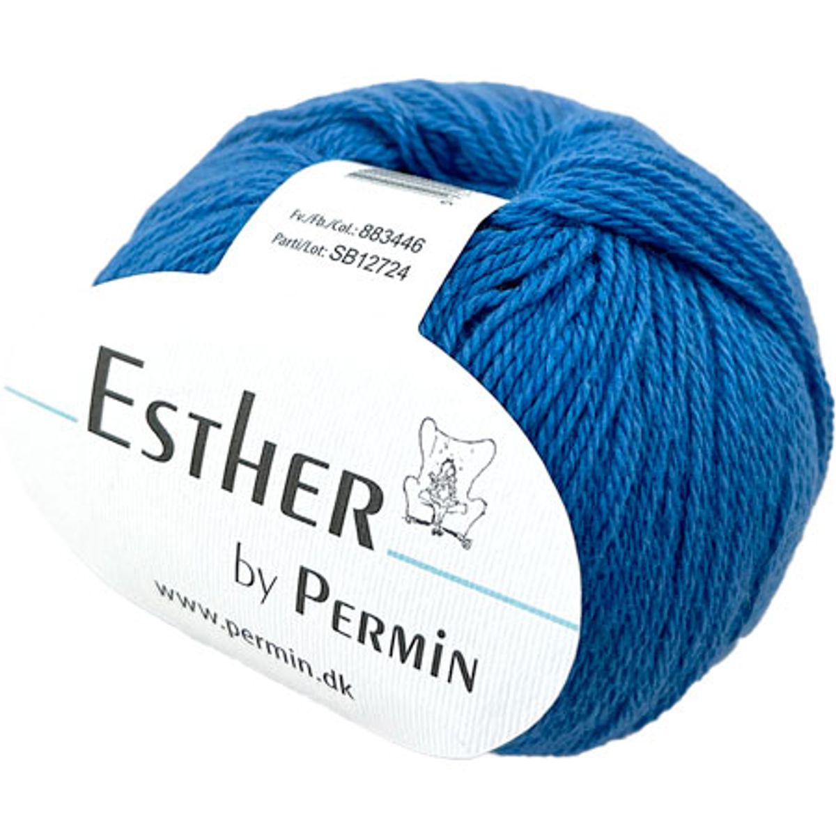 Permin Esther Garn - fv 883446 Klar Blå