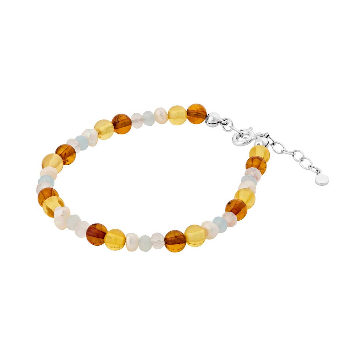 Pernille Corydon - Amber Glow armbånd Sølv