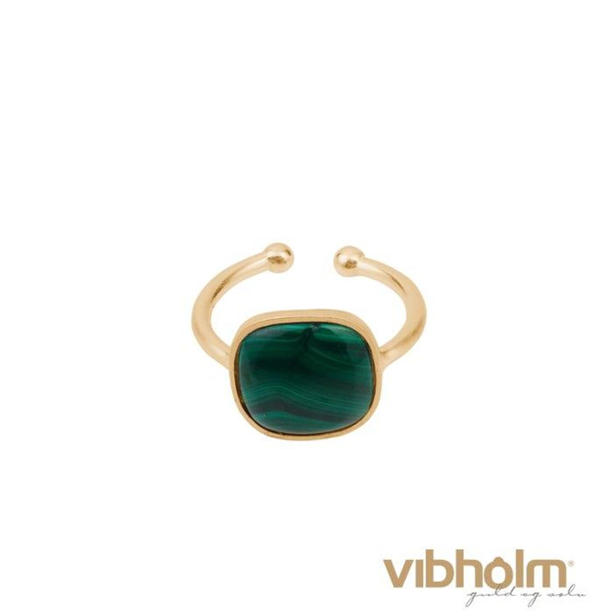 Pernille Corydon - Malachite Ring R-035-GP