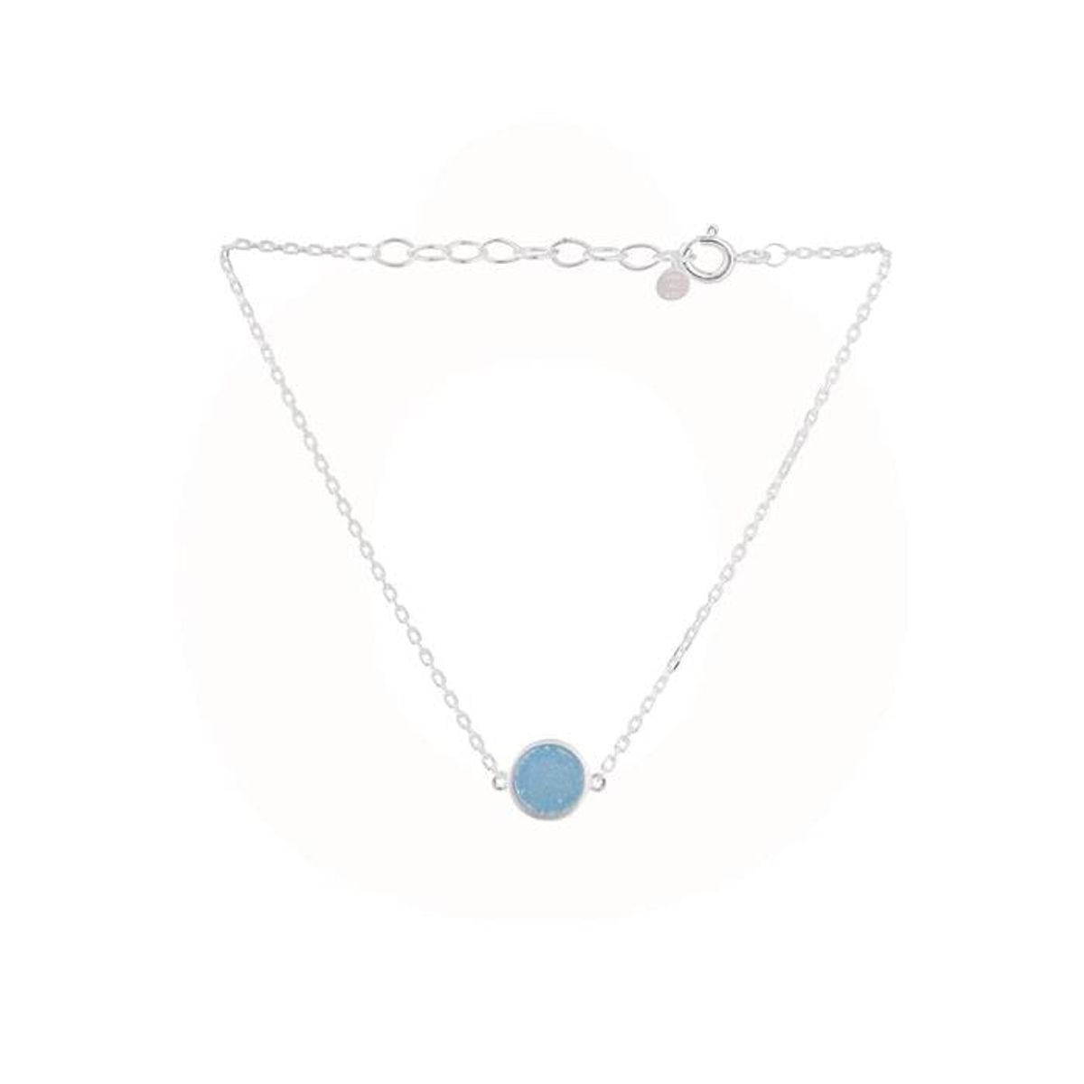 Pernille Corydon - Shallow Druzy Blue Armbånd B-082-S