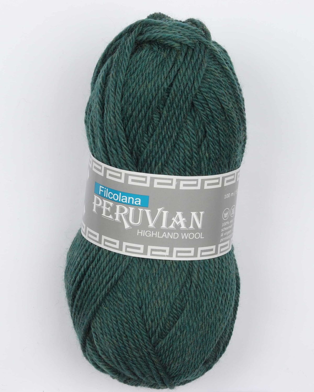 Peruvian Highland Wool fra Filcolana i mange farver - 801 grøn - 100% Peruvian-highland-uld