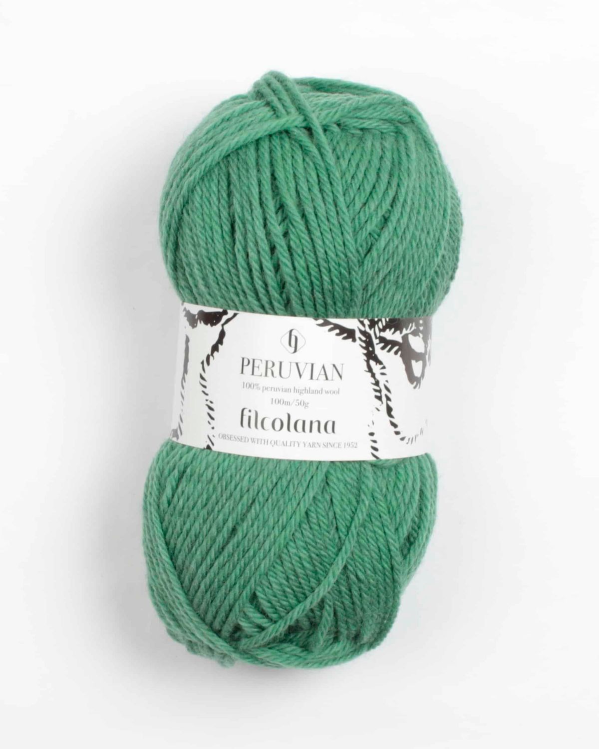 Peruvian Highland Wool fra Filcolana i mange farver - 834 smaragd - 100% Peruvian-highland-uld