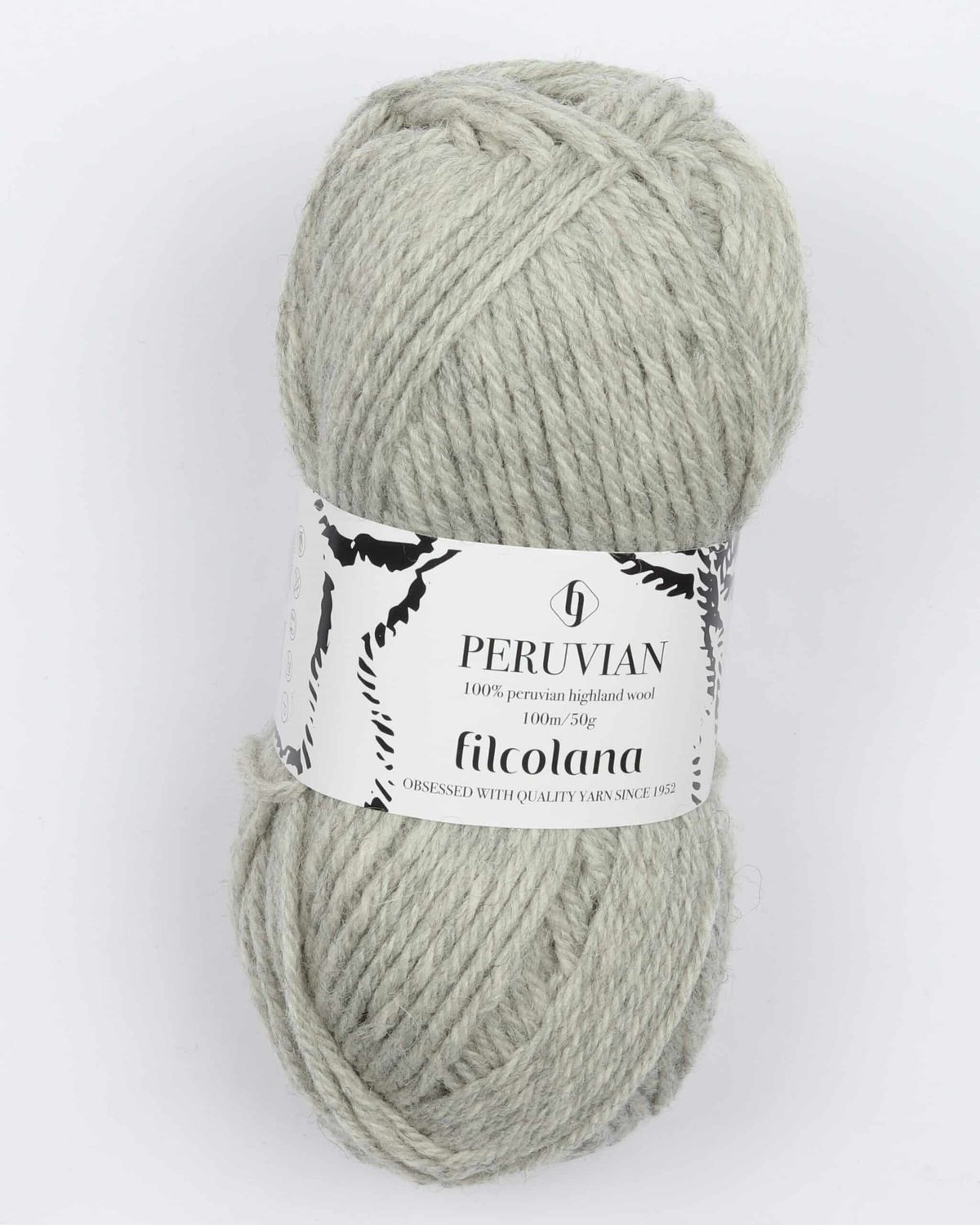 Peruvian Highland Wool fra Filcolana i mange farver - 957 lys grå - 100% Peruvian-highland-uld