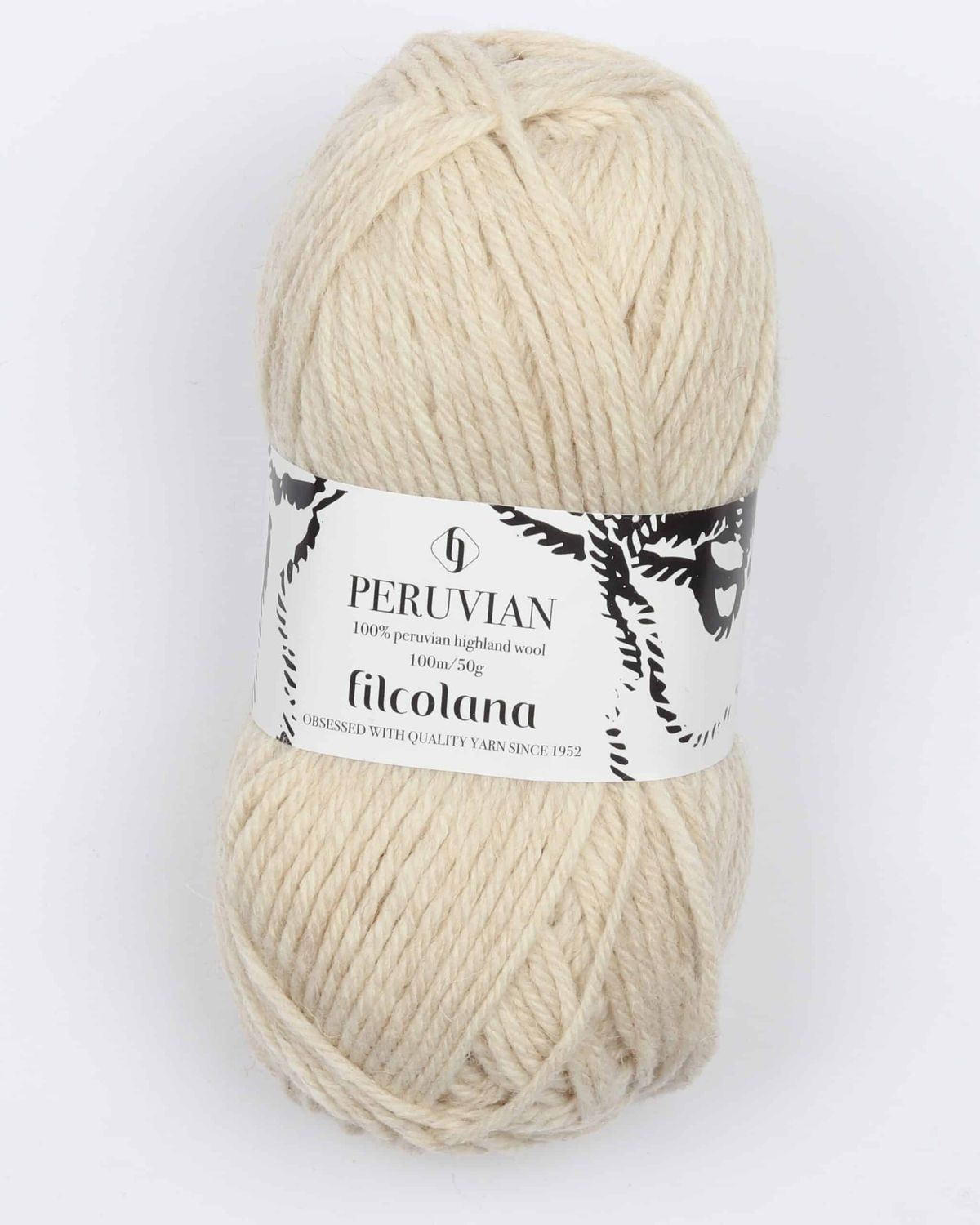 Peruvian Highland Wool fra Filcolana i mange farver - 977 marcipan - 100% Peruvian-highland-uld