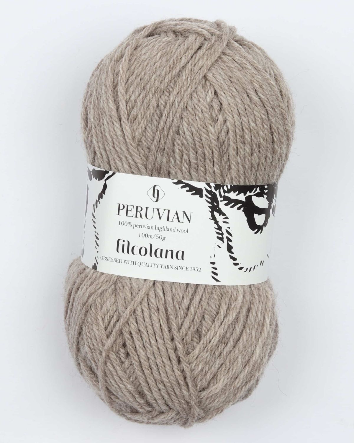 Peruvian Highland Wool fra Filcolana i mange farver - 978 meleret beige - 100% Peruvian-highland-uld