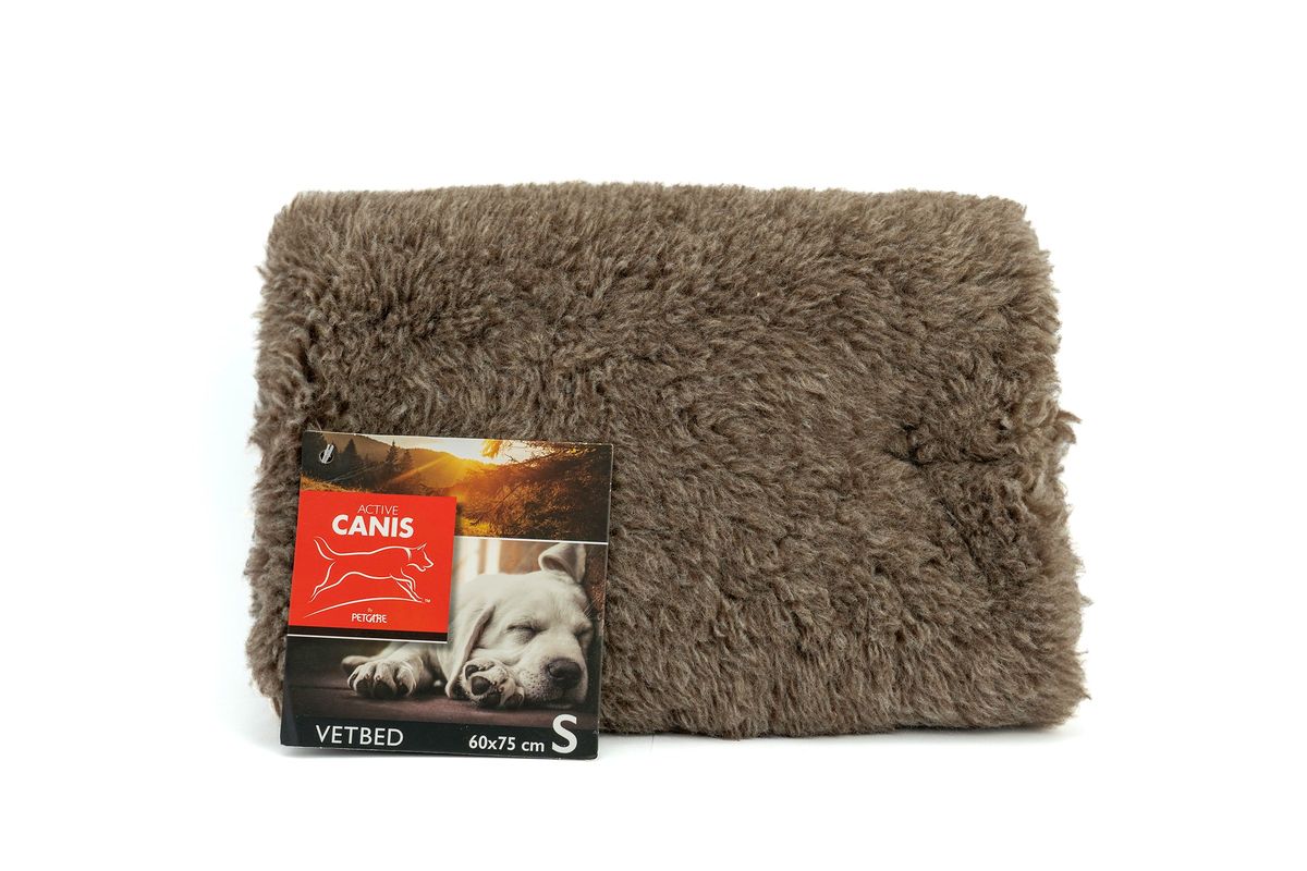 Petcare - Active Canis Vetbed 75x60cm, small, Brun - Seng til kæledyr - Fleece