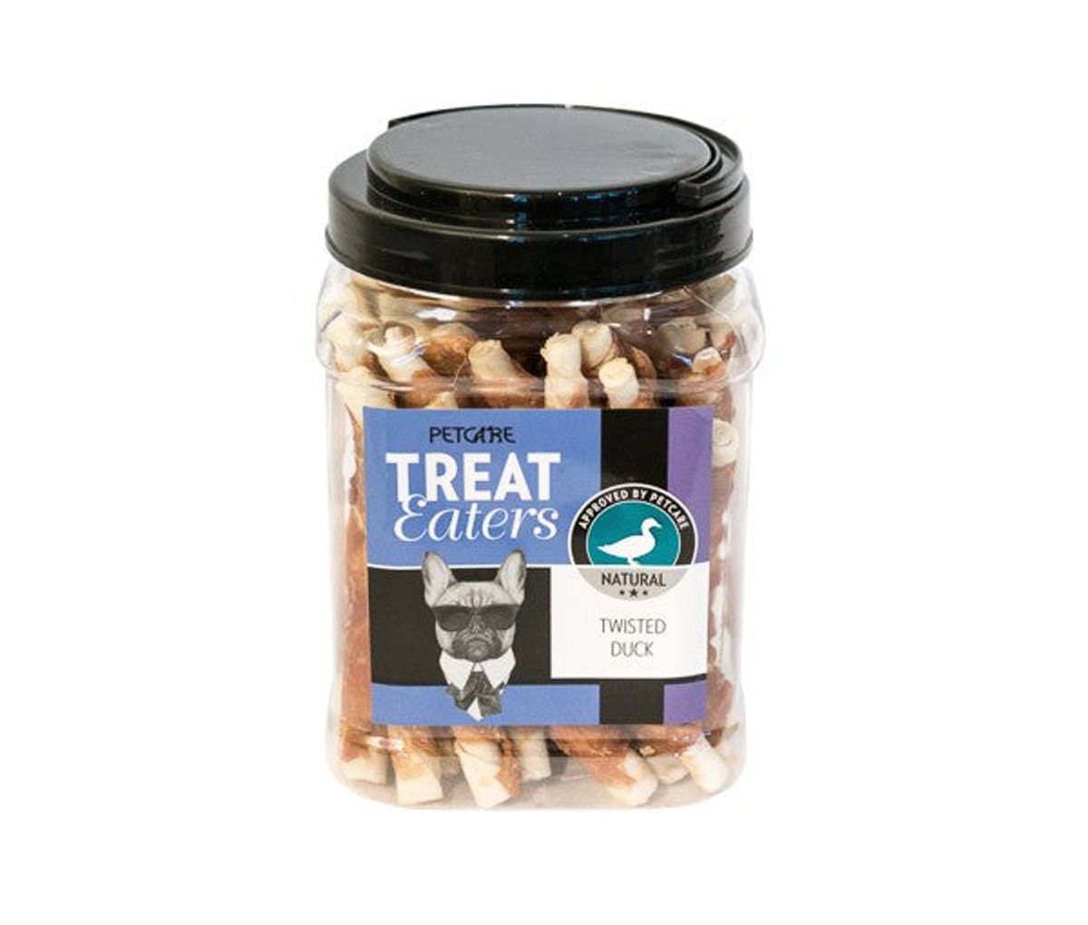 Petcare - Treateaters twisted duck 400g hundegodbid - Hundegodbidder