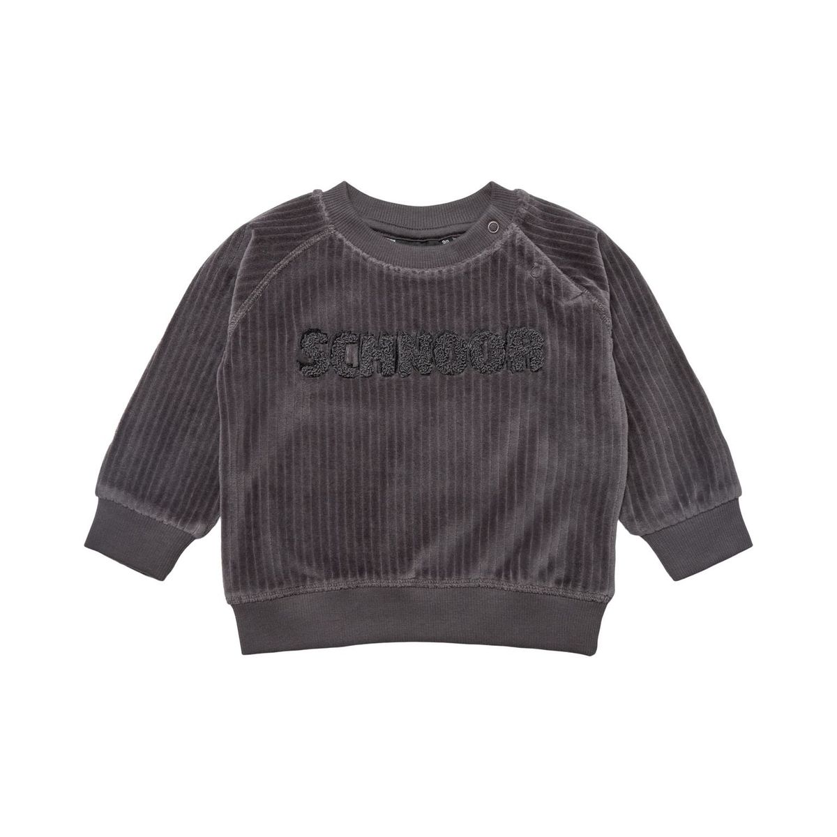 Petit By Sofie Schnoor Bluse Fløjl Dark Grey - 68 cm