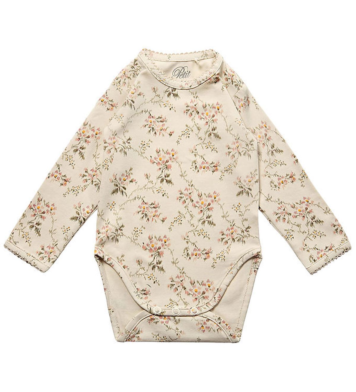 Petit by Sofie Schnoor Body l/æ - Sand m. Blomster