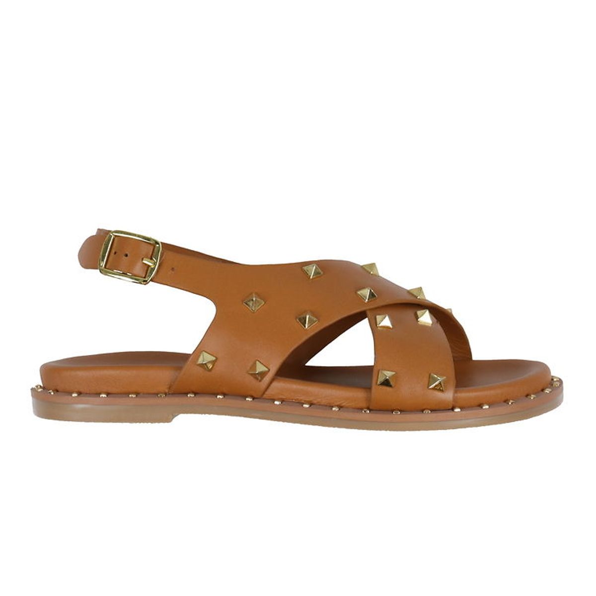 Petit by Sofie Schnoor Sandaler - Cognac m. Guld-nitter