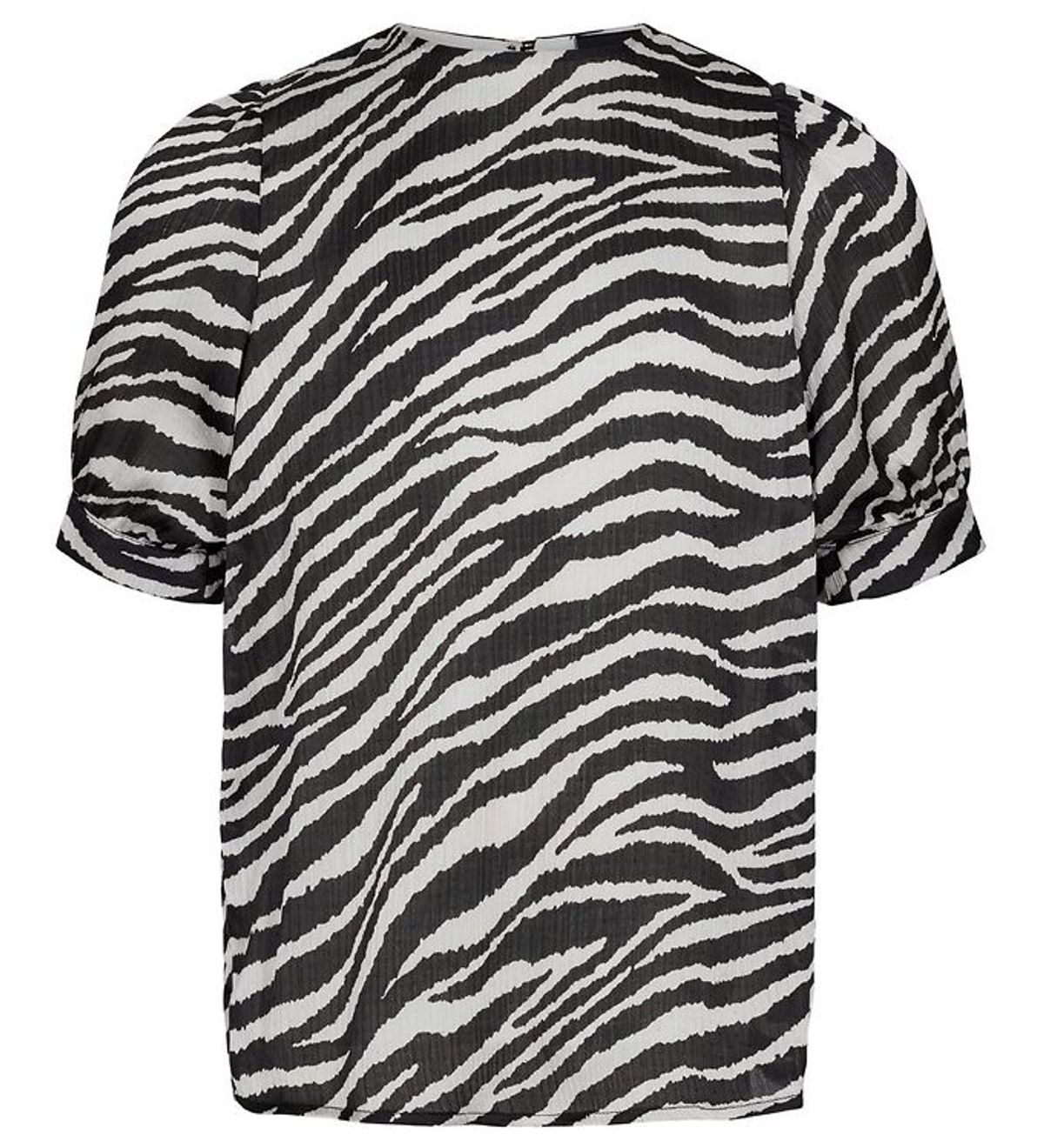 Petit by Sofie Schnoor T-shirt - Sort/Hvid m. Zebraprint