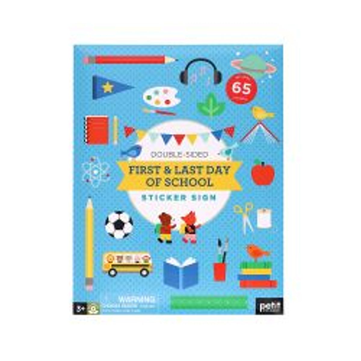 Petit Collage Days Of School Sticker Sign - Diverse