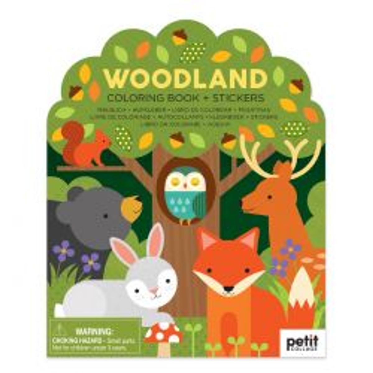 Petit Collage Drawing Book With Stickers The Forest - Legetøj