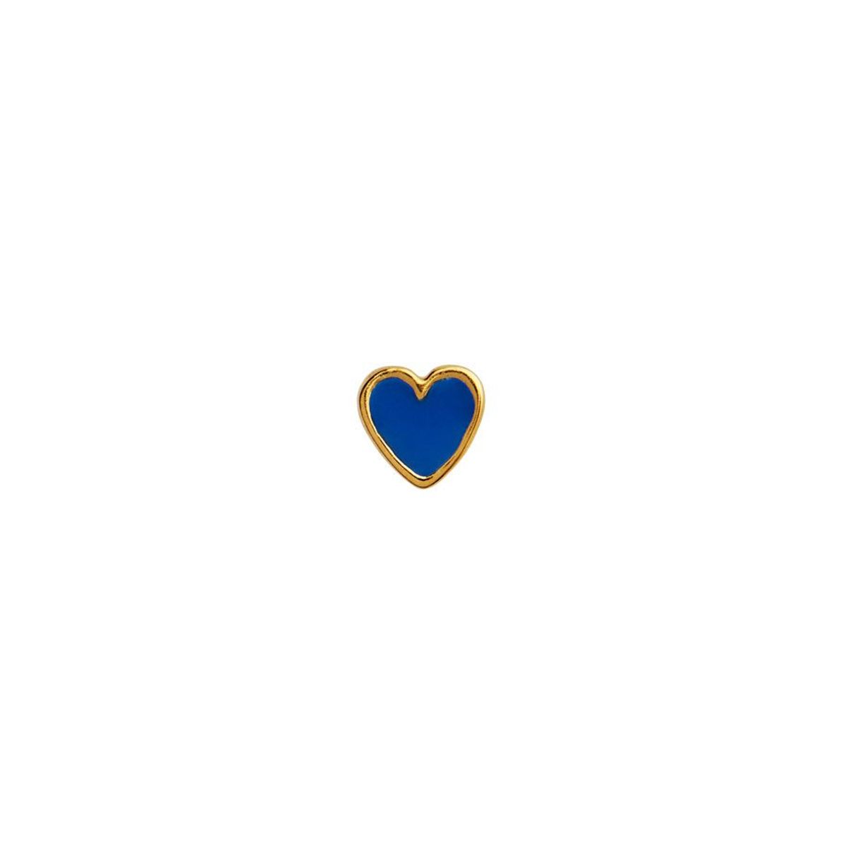 Petit Love Heart Cobalt Blue Enamel