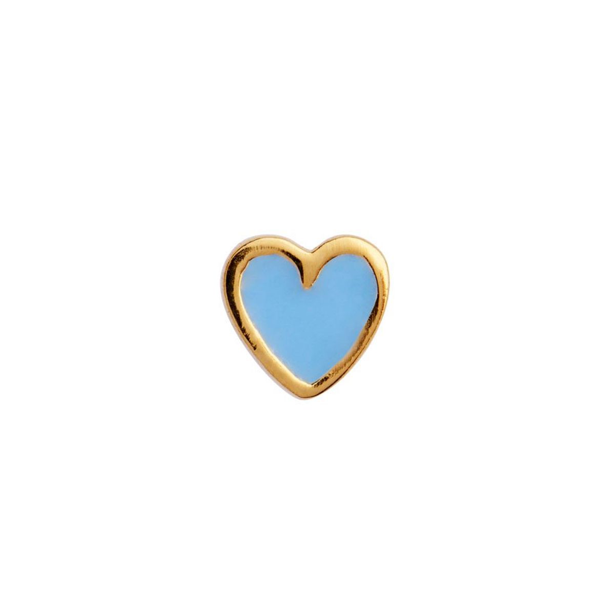 Petit Love Heart Light Blue Enamel