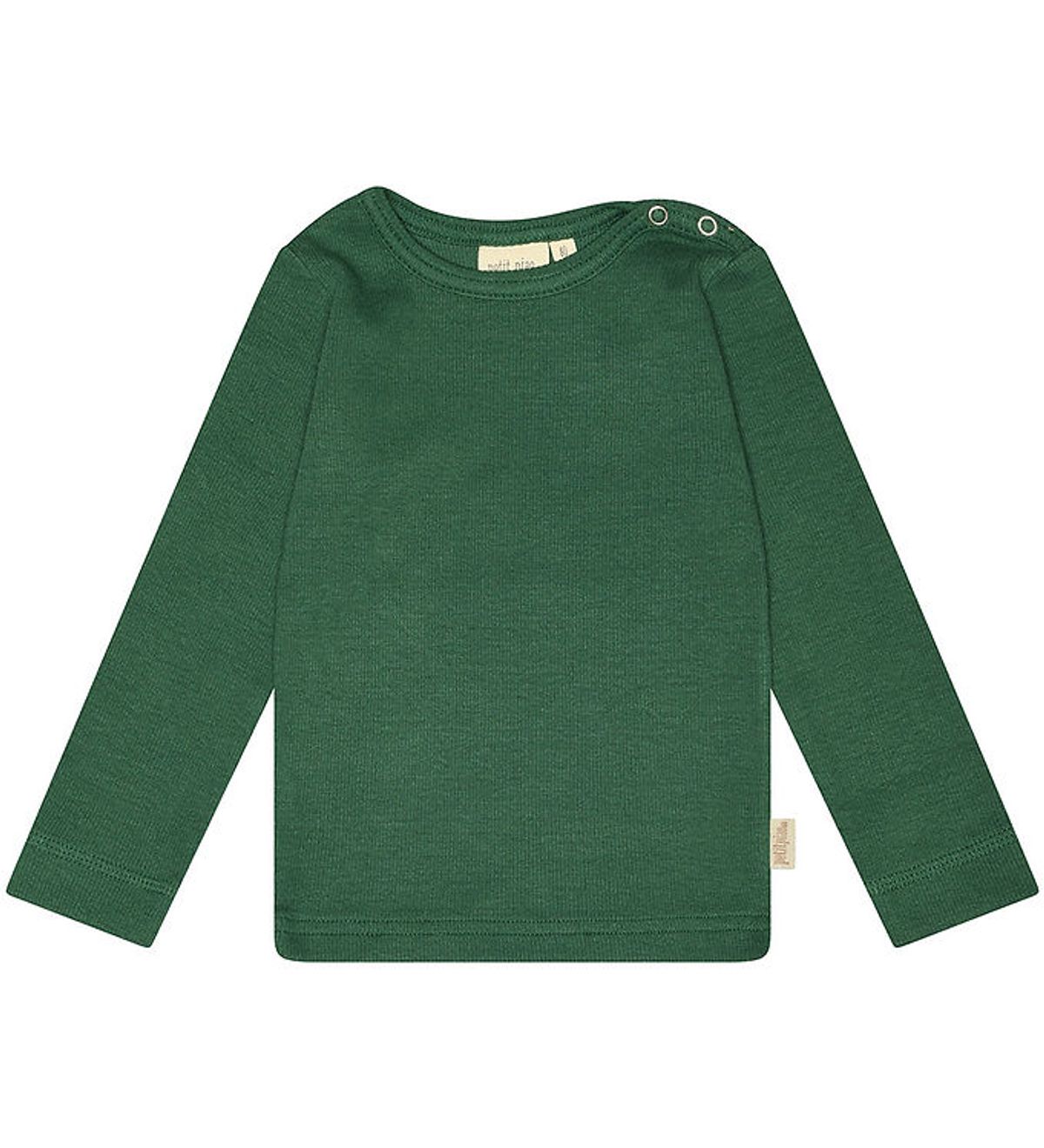 Petit Piao Bluse - Rib - Modal - Emerald Green