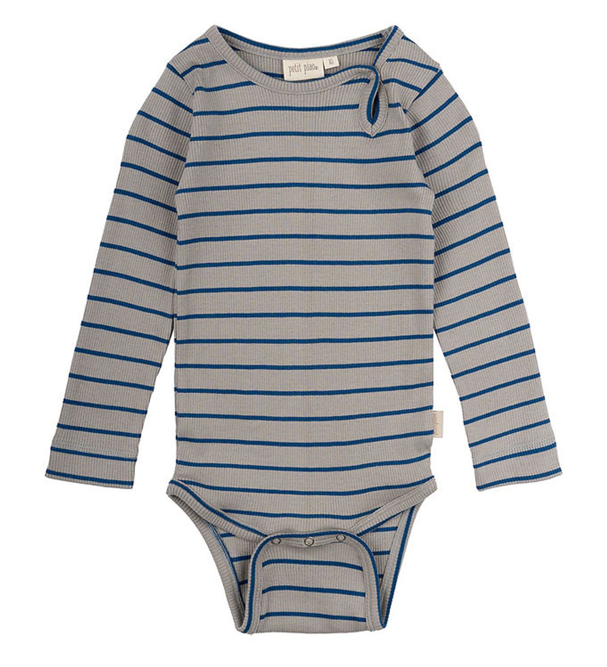 Petit Piao Body l/æ - Rib - Modal - Deep Cobalt/Grey Stone