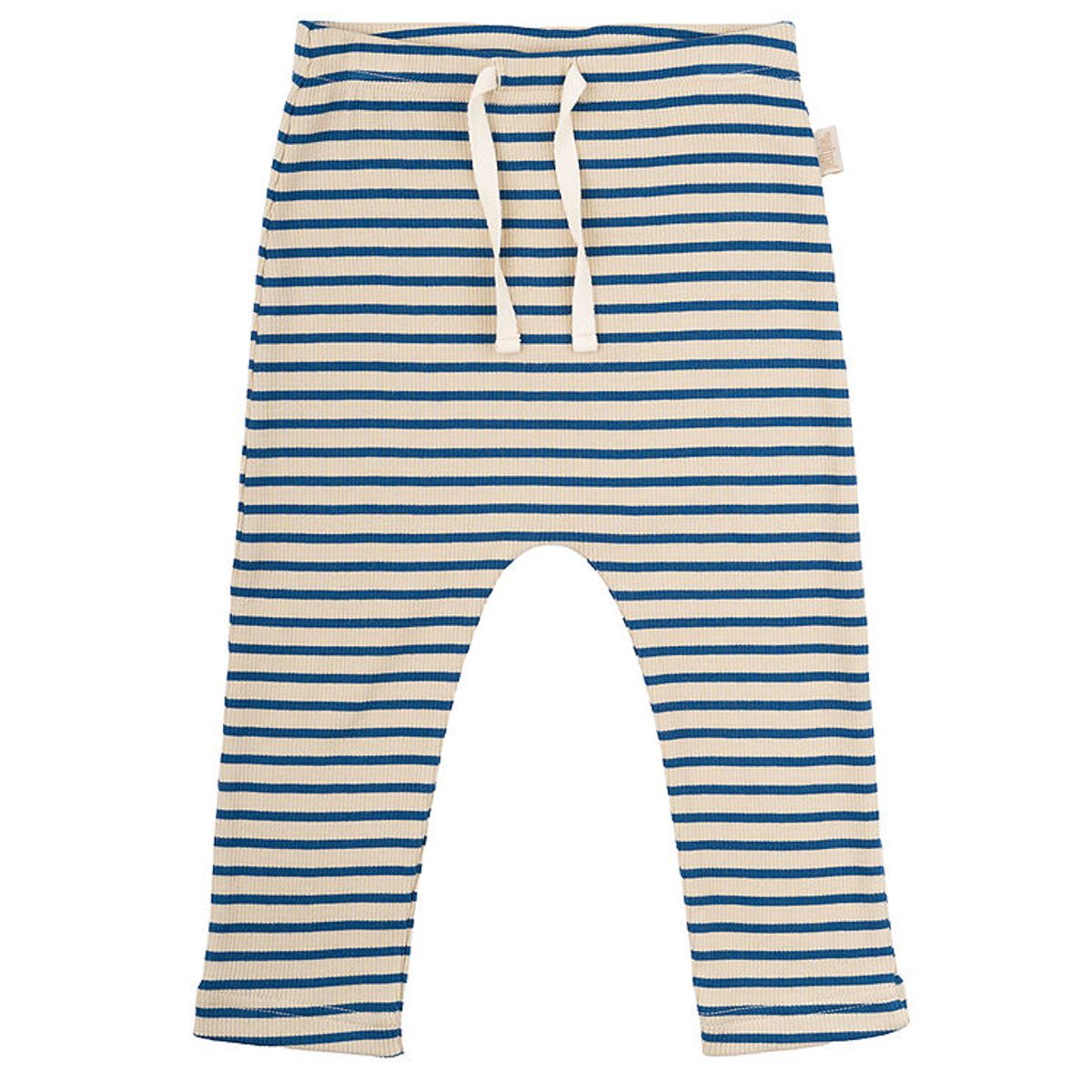 Petit Piao Bukser - Rib - Modal - Deep Cobalt/Dark Off White