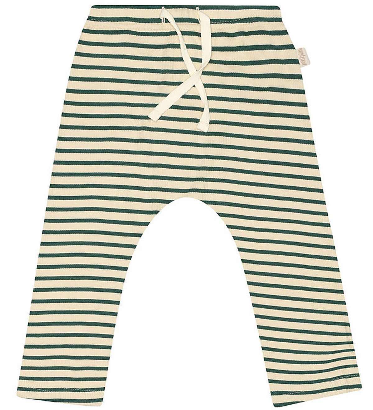 Petit Piao Bukser - Rib - Modal - Emeralda Green/Dark Off White