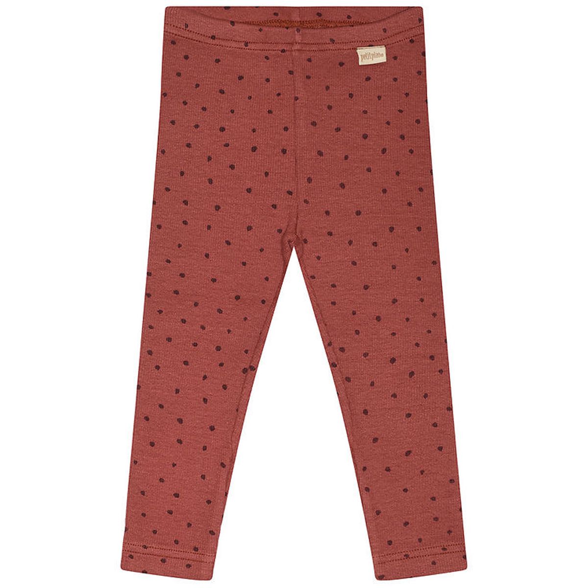 Petit Piao Leggings - Modal - Rib - Berry Dust/Dark Red