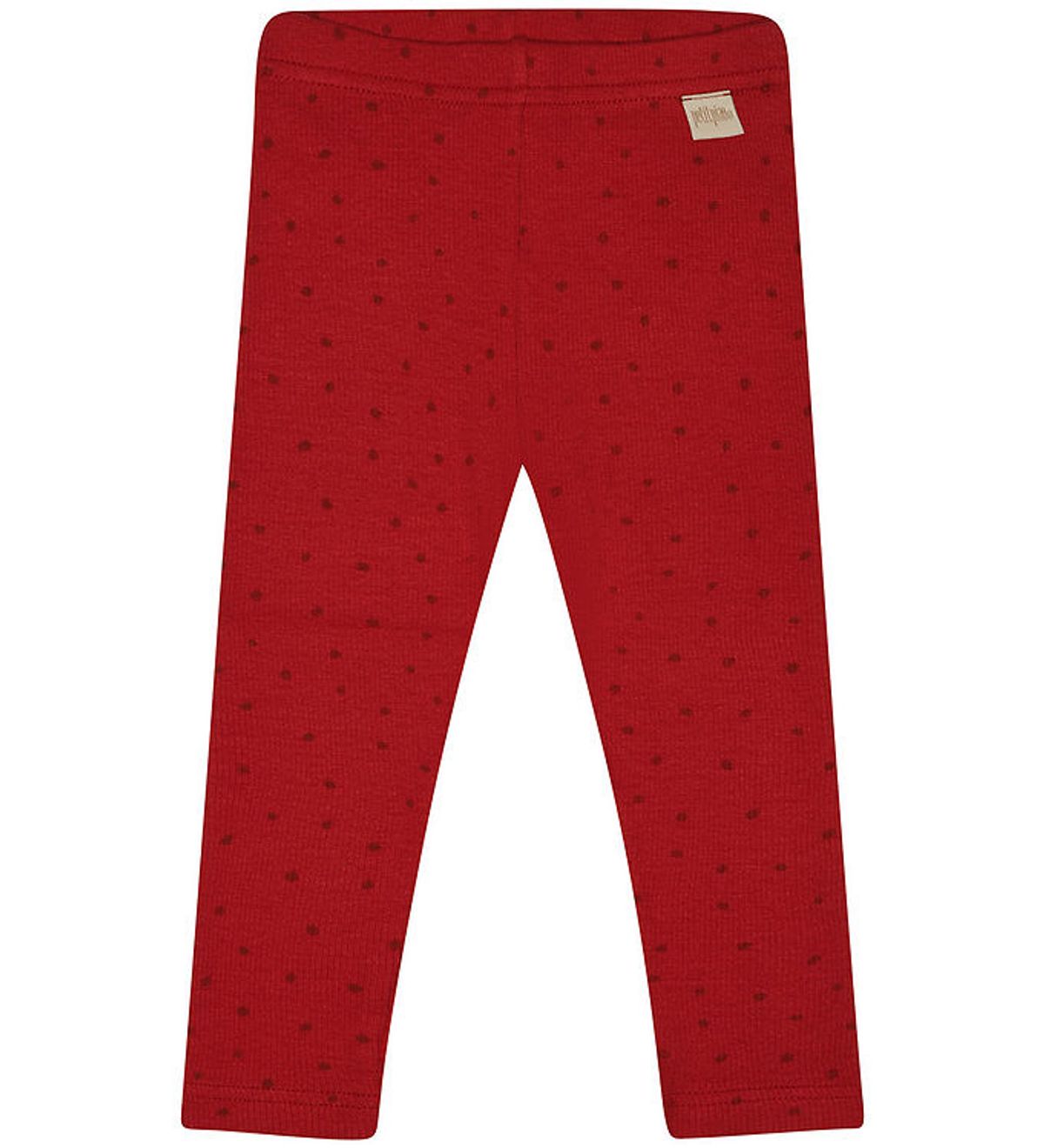 Petit Piao Leggings - Rib - Modal - Chili Pepper Dot