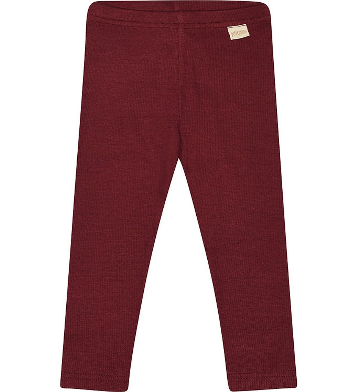 Petit Piao Leggings - Rib - Modal - Dark Cherry