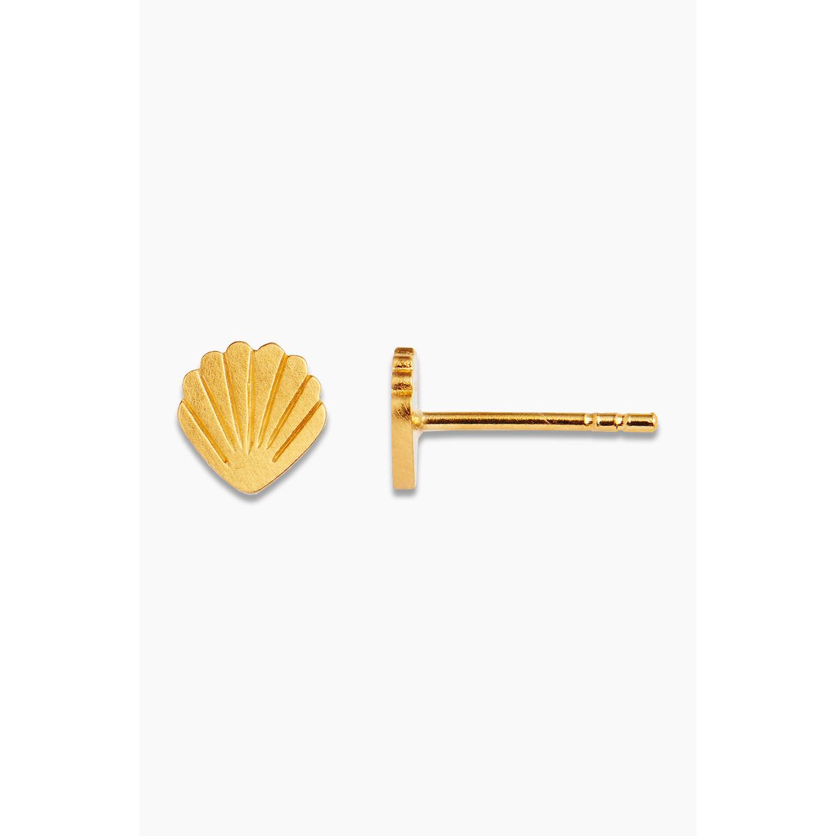 Petit Shell Earring Piece - Gold - Stine A - Guld One Size