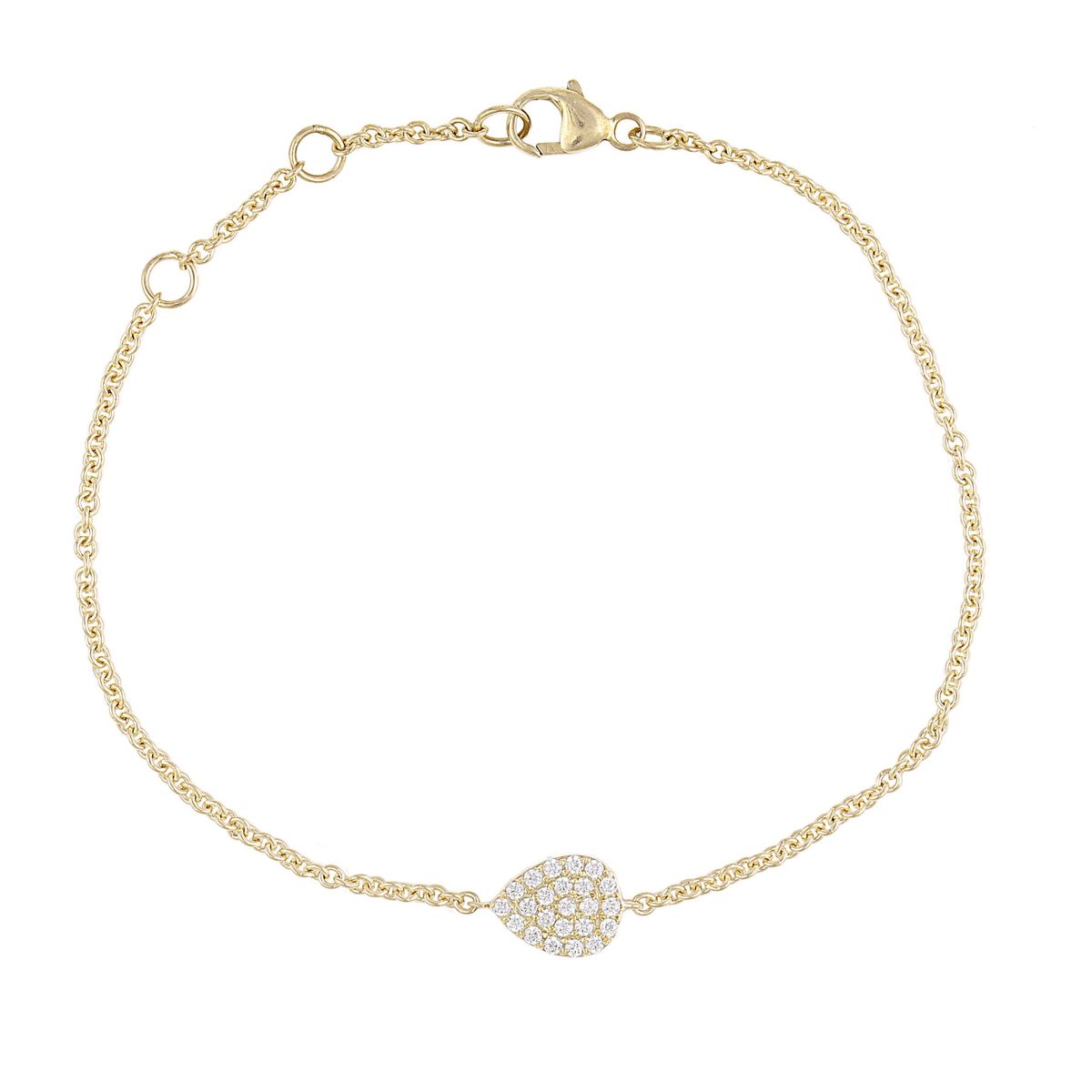 Petite fashion diamant armbånd i 9 kt Guld eller hvidguld i alt 0.38 ct.