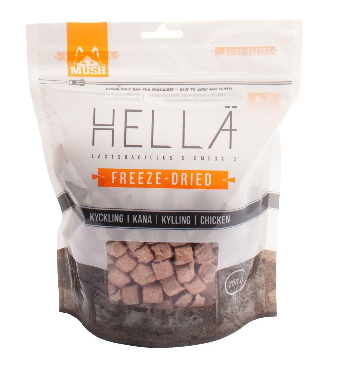 Petpower - Mush Hellä Frysetørret Kylling 250g - Hundefoder