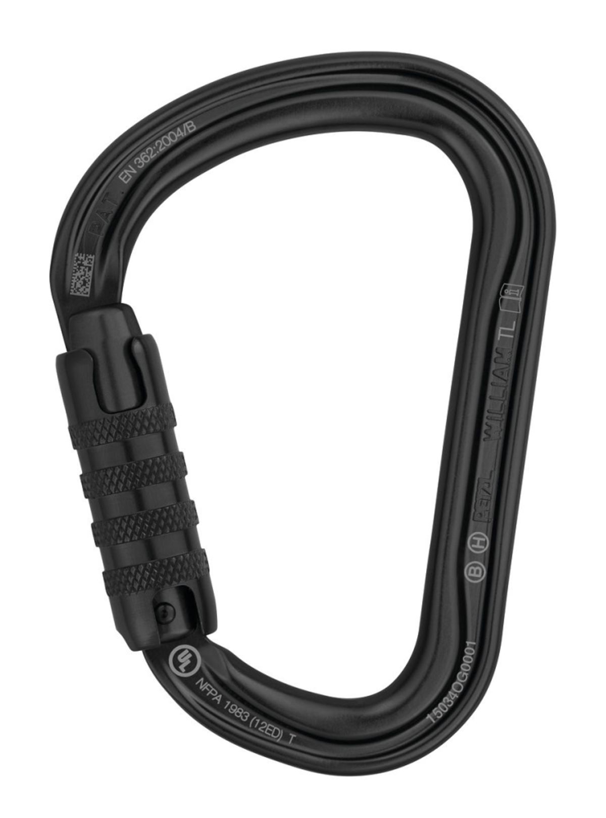 Petzl WILLIAM Triact-Lock -Tactiacl - Black